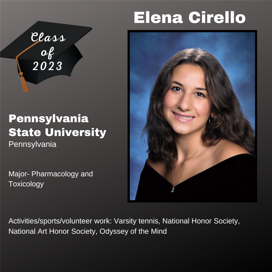 Top 25 Grad, Elena Cirello